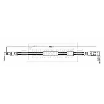 Flexible de frein BORG & BECK BBH8701