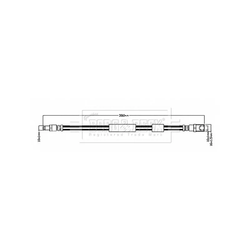 Flexible de frein BORG & BECK BBH8701
