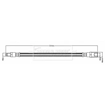 Flexible de frein BORG & BECK BBH8702