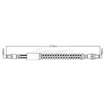 Flexible de frein BORG & BECK BBH8704