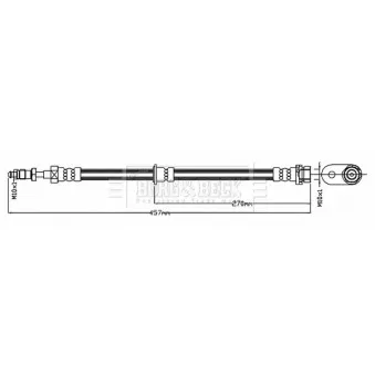 Flexible de frein BORG & BECK BBH8705