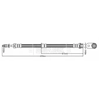 Flexible de frein BORG & BECK BBH8706