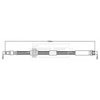 Flexible de frein BORG & BECK BBH8707