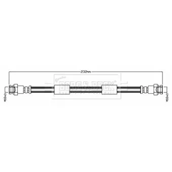 Flexible de frein BORG & BECK BBH8708