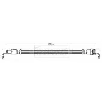 Flexible de frein BORG & BECK BBH8709