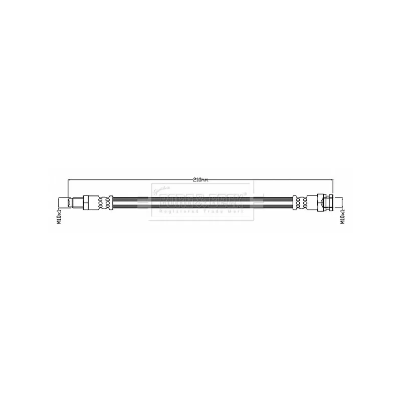 Flexible de frein BORG & BECK BBH8709