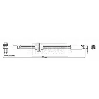 Flexible de frein BORG & BECK BBH8710