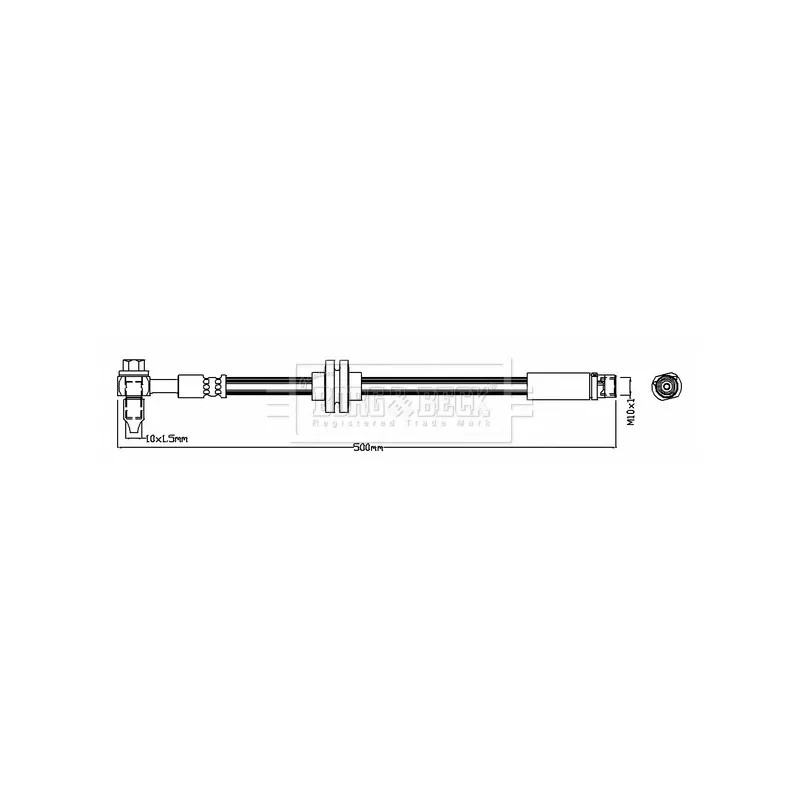 Flexible de frein BORG & BECK BBH8710
