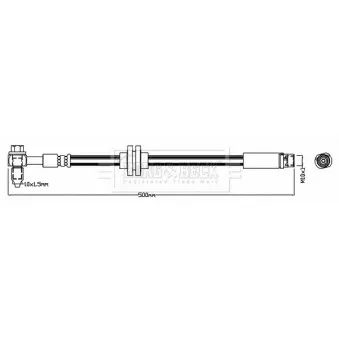 Flexible de frein BORG & BECK BBH8711