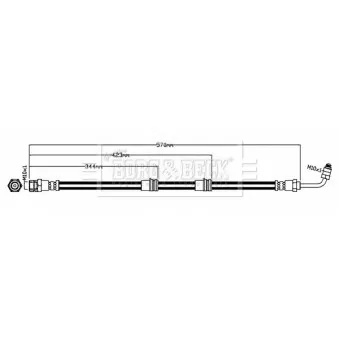 Flexible de frein BORG & BECK BBH8712