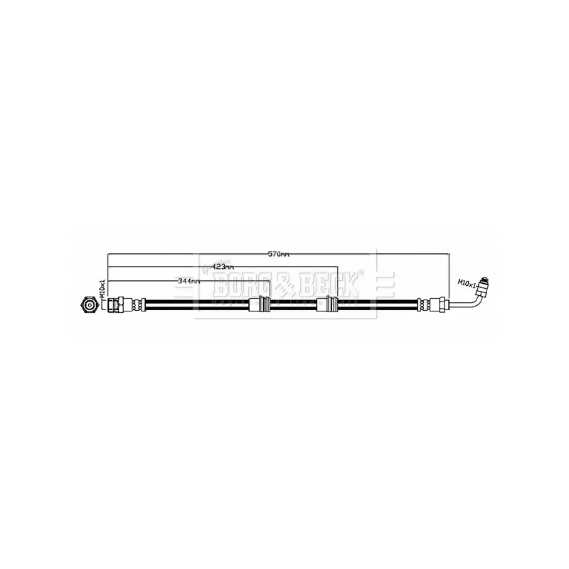 Flexible de frein BORG & BECK BBH8712