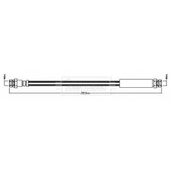 Flexible de frein BORG & BECK BBH8713