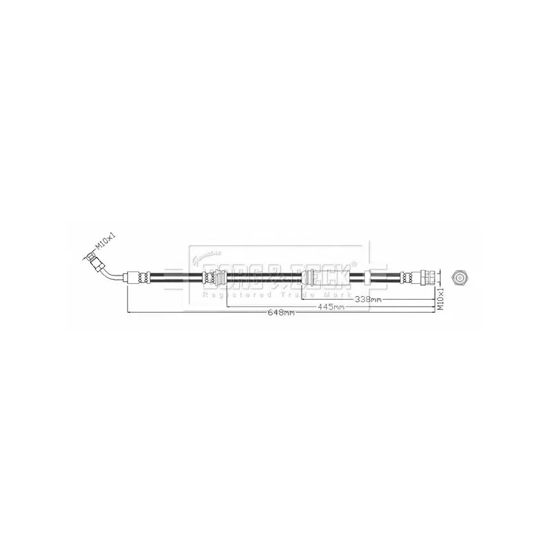 Flexible de frein BORG & BECK BBH8714
