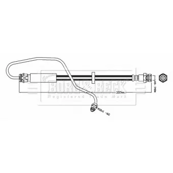 Flexible de frein BORG & BECK BBH8716