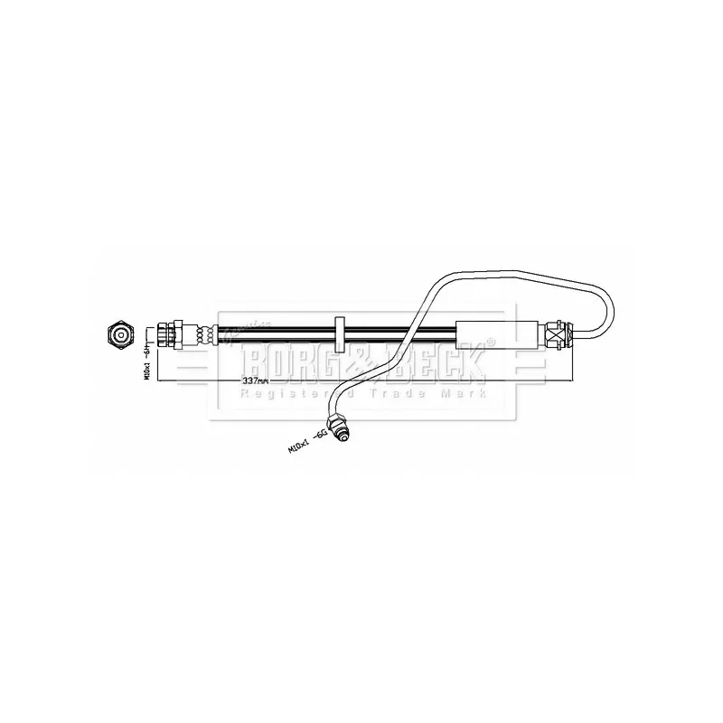 Flexible de frein BORG & BECK BBH8717