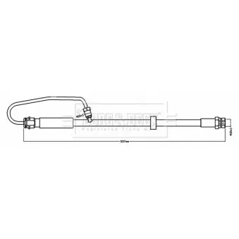 Flexible de frein BORG & BECK BBH8718
