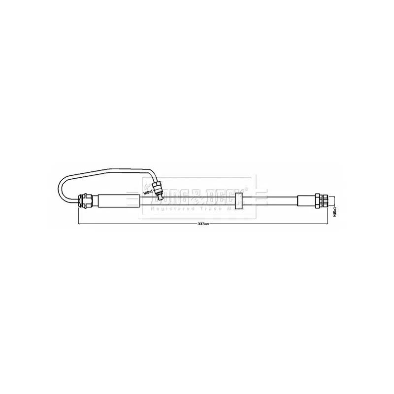 Flexible de frein BORG & BECK BBH8718