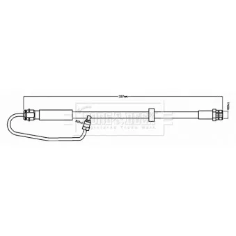 Flexible de frein BORG & BECK BBH8719