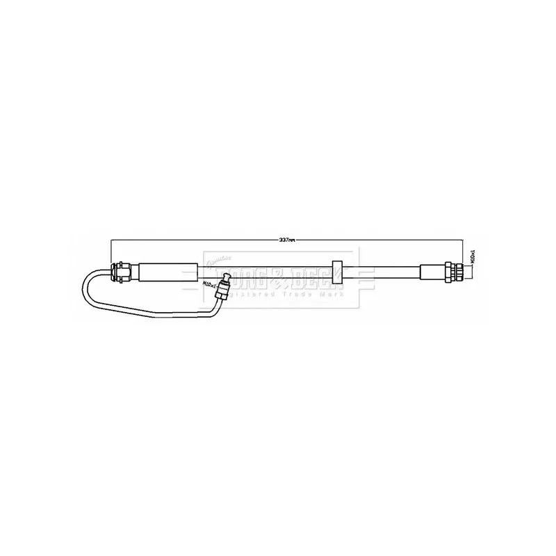 Flexible de frein BORG & BECK BBH8719