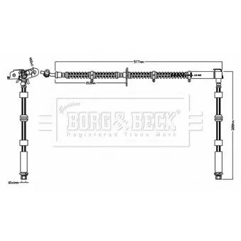 Flexible de frein BORG & BECK BBH8720