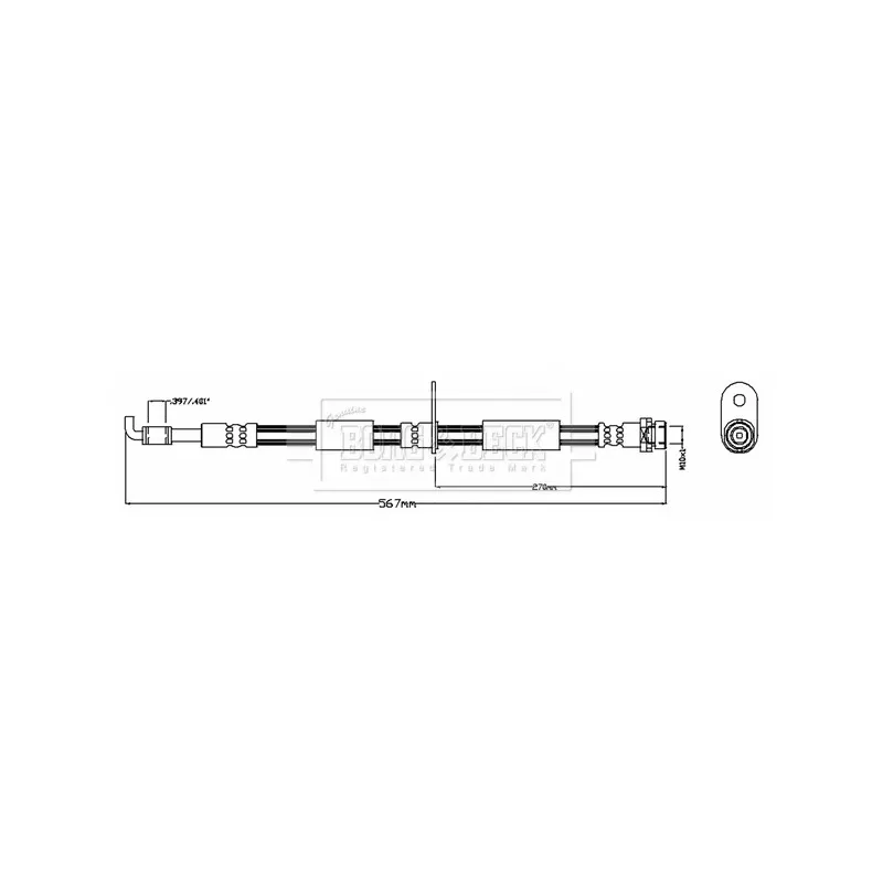 Flexible de frein BORG & BECK BBH8721