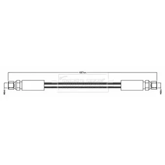 Flexible de frein BORG & BECK BBH8722