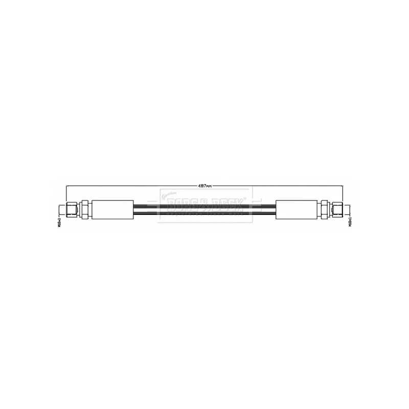 Flexible de frein BORG & BECK BBH8722