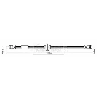 Flexible de frein BORG & BECK BBH8725