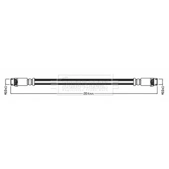 Flexible de frein BORG & BECK BBH8726