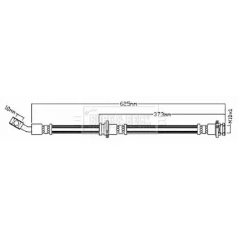 Flexible de frein BORG & BECK BBH8728