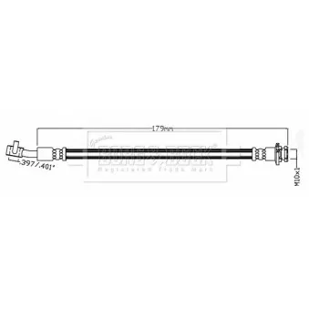 Flexible de frein BORG & BECK BBH8729
