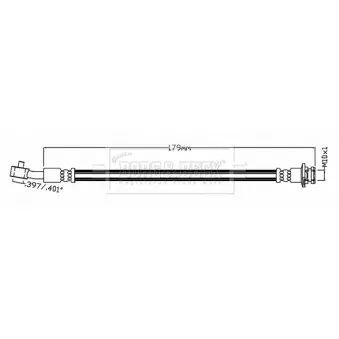 Flexible de frein BORG & BECK BBH8730
