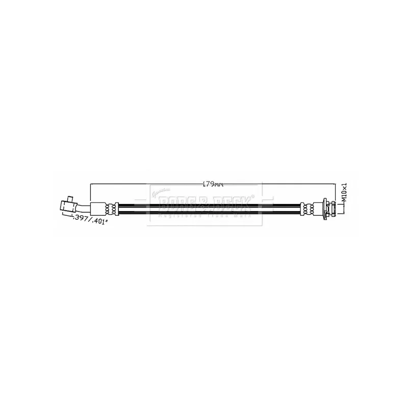 Flexible de frein BORG & BECK BBH8730