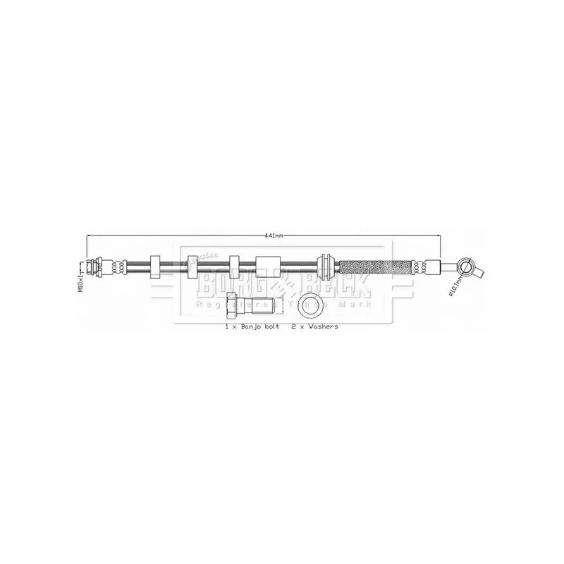 Flexible de frein BORG & BECK BBH8733