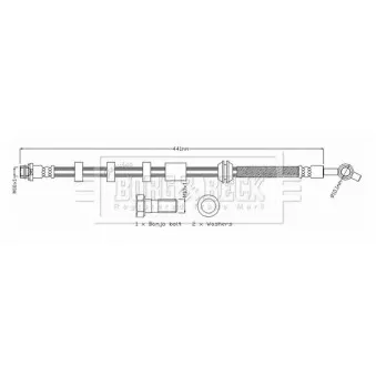 Flexible de frein BORG & BECK BBH8734