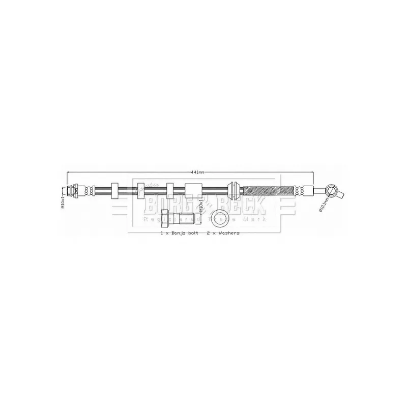 Flexible de frein BORG & BECK BBH8734