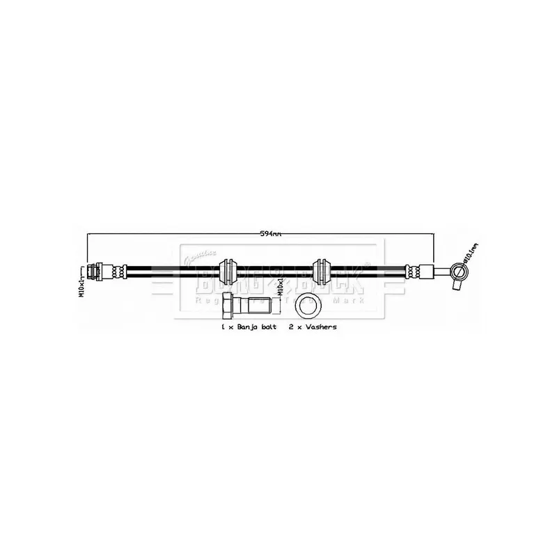 Flexible de frein BORG & BECK BBH8735