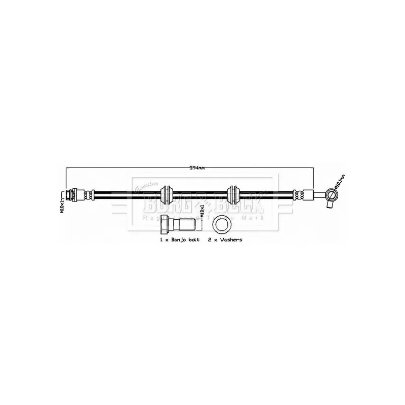 Flexible de frein BORG & BECK BBH8736