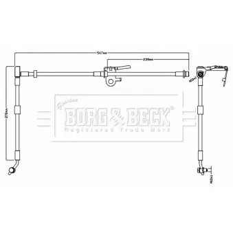 Flexible de frein BORG & BECK BBH8737