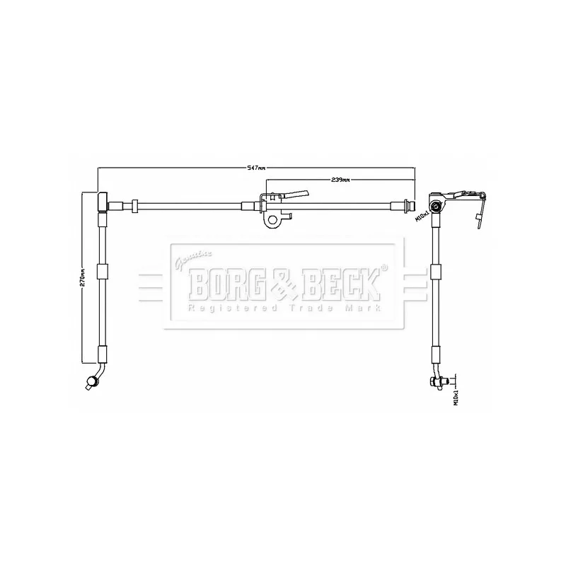 Flexible de frein BORG & BECK BBH8737