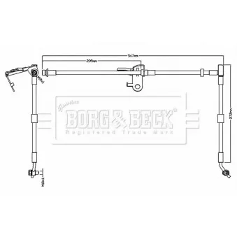 Flexible de frein BORG & BECK BBH8738