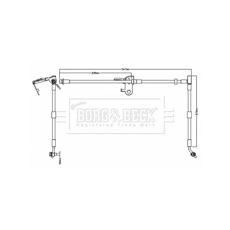 Flexible de frein BORG & BECK BBH8738