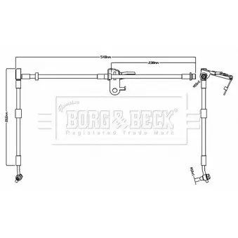 Flexible de frein BORG & BECK BBH8739