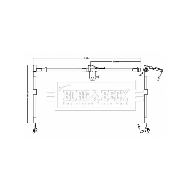 Flexible de frein BORG & BECK BBH8739