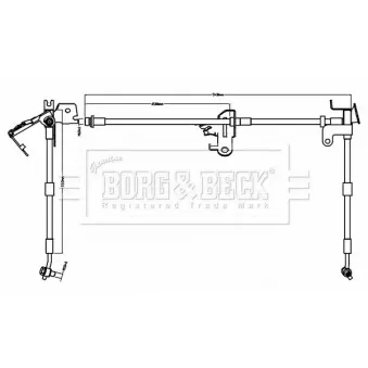 Flexible de frein BORG & BECK BBH8740