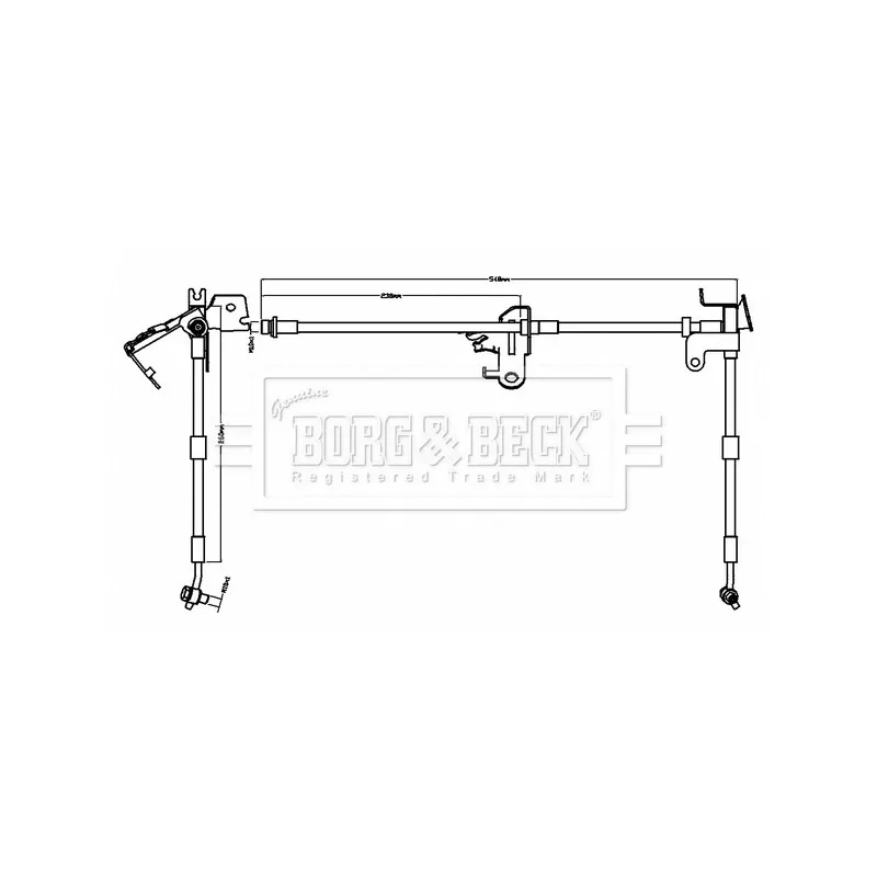 Flexible de frein BORG & BECK BBH8740