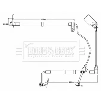 Flexible de frein BORG & BECK BBH8741