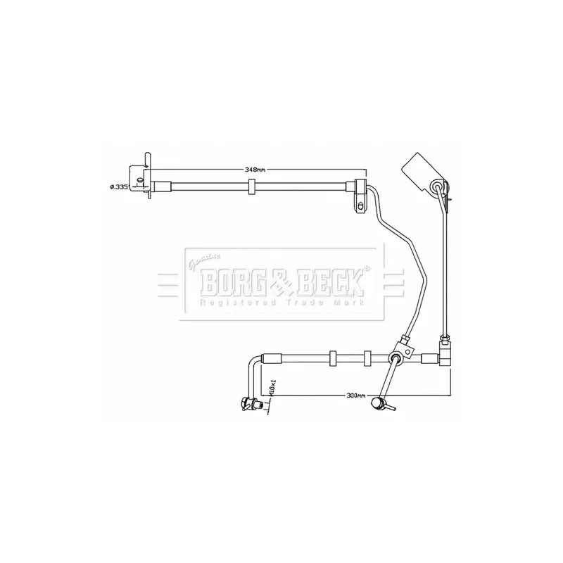 Flexible de frein BORG & BECK BBH8741