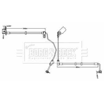Flexible de frein BORG & BECK BBH8742