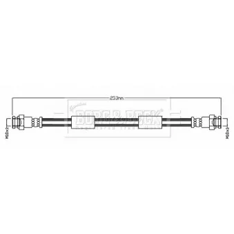 Flexible de frein BORG & BECK BBH8744